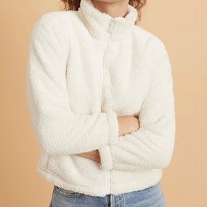 Banff Sherpa Full Zip in Off White By Marine Layer size XS (New - never worn)